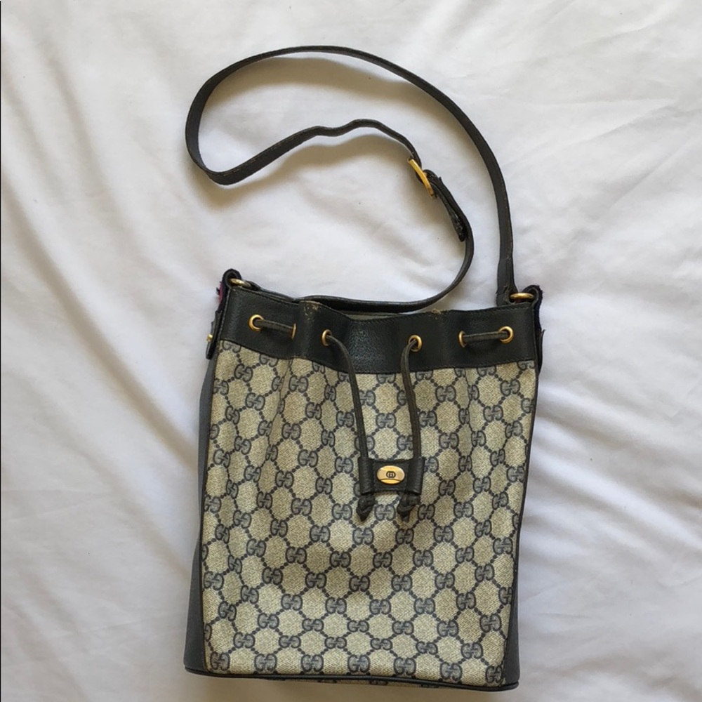 Gucci bucket bag 🤤💙 #Vintage #1980